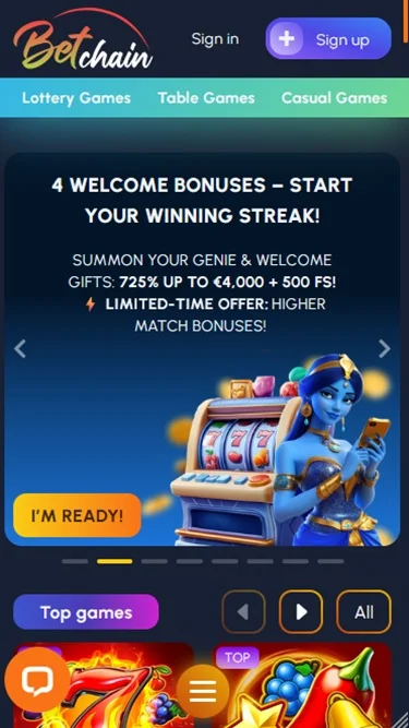 BetChain Képernyőkép 2